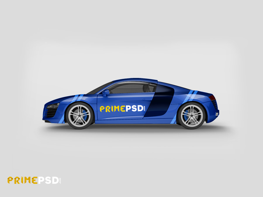 car, car mockup, car psd mockup, audi mockup, audi r8 mockup, audi psd mockup, new car mockup, primepsd, prime psd