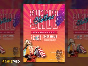 summer sale, clothes sale, fashion sale, fashion, fashion flyer, summer flyer, sale flyer, prepium free flyer, prime psd, primepsd, psd freebie, psdfreebie