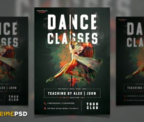 dance, flyer, dance flyer, dance classes flyer, dance class flyer, psd flyer, dance class psd flyer, primepsd, prime psd, psd freebies, psdfreebies, dance class free flyer