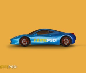 ferrari, ferrari mockup, ferrari mockup psd, ferrari car mockup psd,ferrari car mockup, primepsd, prime psd, car mockup, vehicle mockup, car side view mockup, car side mockup