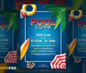 pool party flyer, party flyer, pool flyer, free flyer, psd flyer, pool party psd flyer, premium flyer, primepsd, prime psd, pool, flyer, freebies, psd freebies
