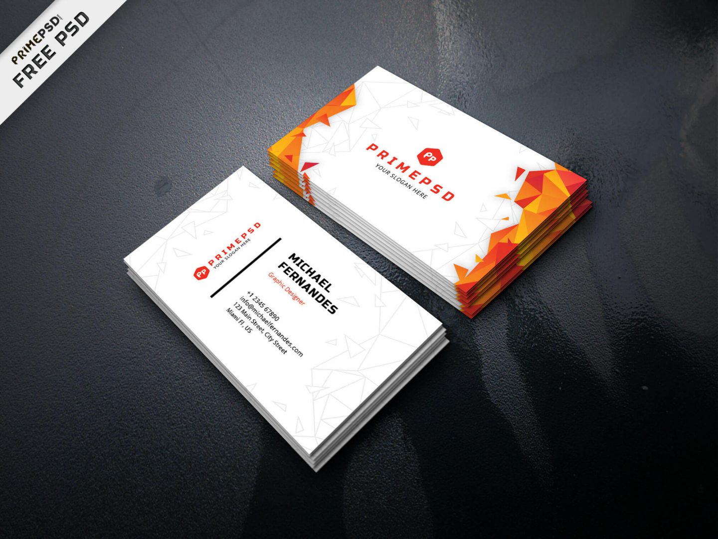 Graphic Designer Business Card Free PSD