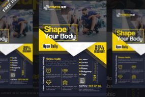 gym flyer psd