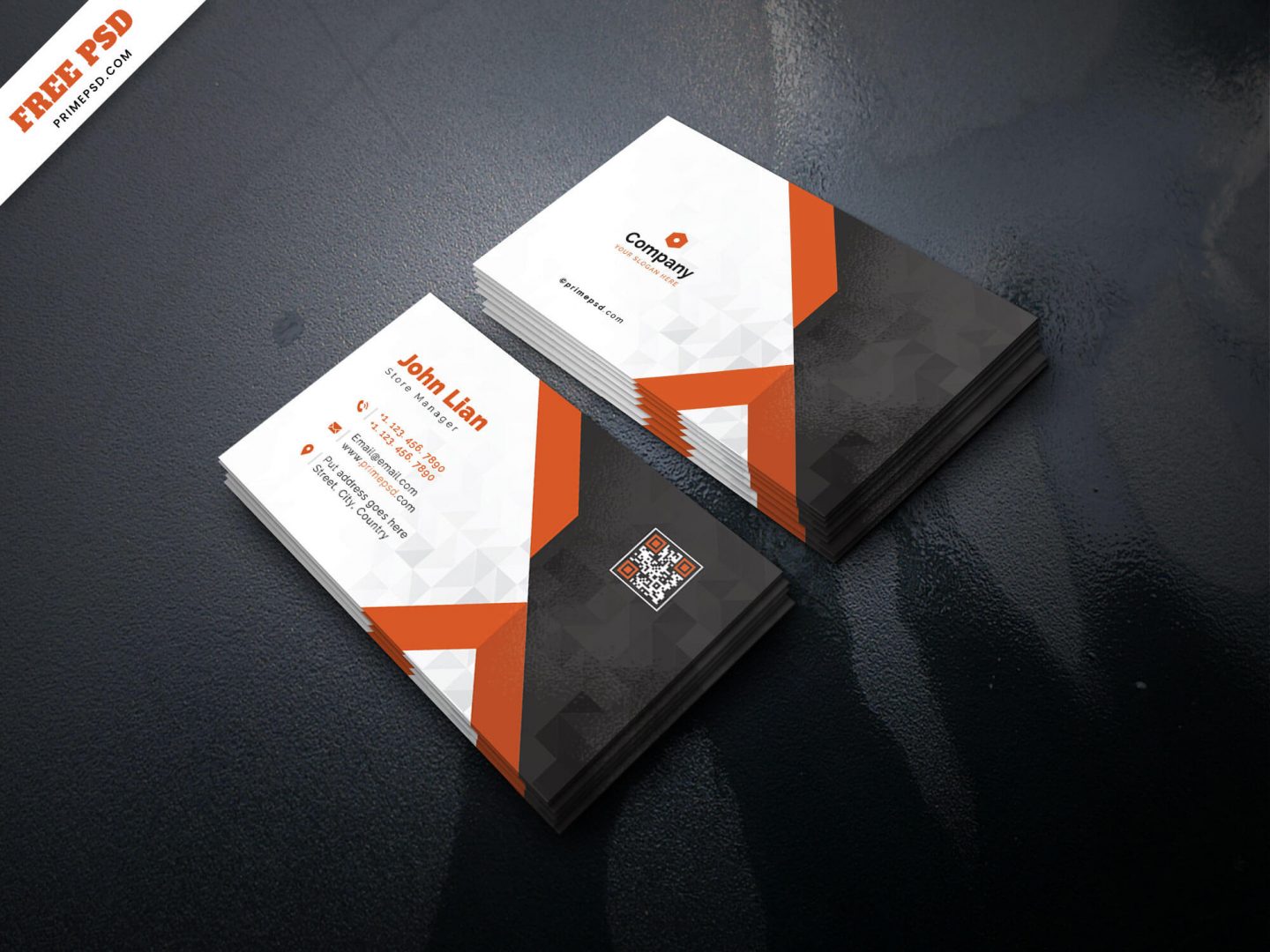 corporate business card free psd
