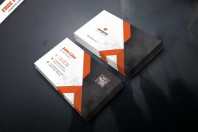 corporate business card free psd