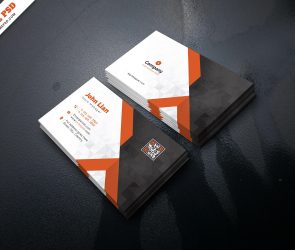 corporate business card free psd