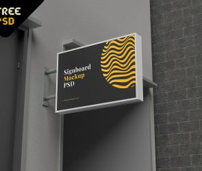 signboard Mockup PSD, primepsd, psd, free psd