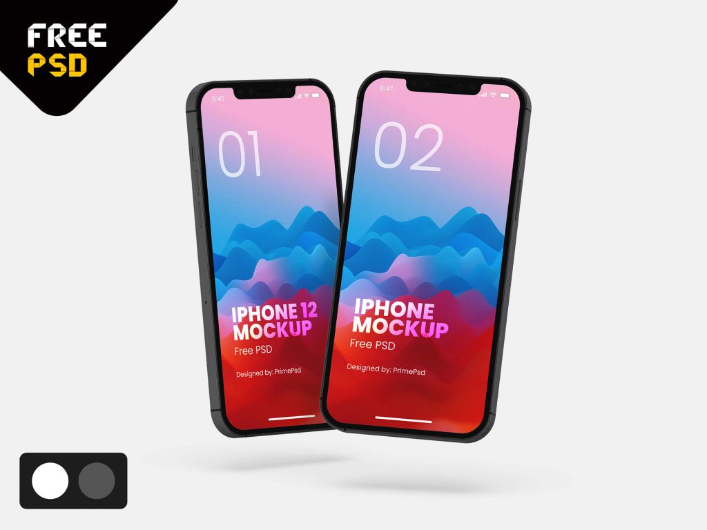 Floating Iphone 12 Mockup Free Psd Download Primepsd