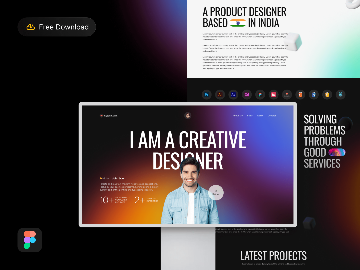 Ui Ux Design, Portfolio Design, Creative Design, Creative ui Design, Creative Portfolio Ui Design, Landing Page Design, Landing Ui Design, Primepsd, Dark Ui Design, Dark Portfolio Design, Website Design, Web Design, Dark Theme Web Design